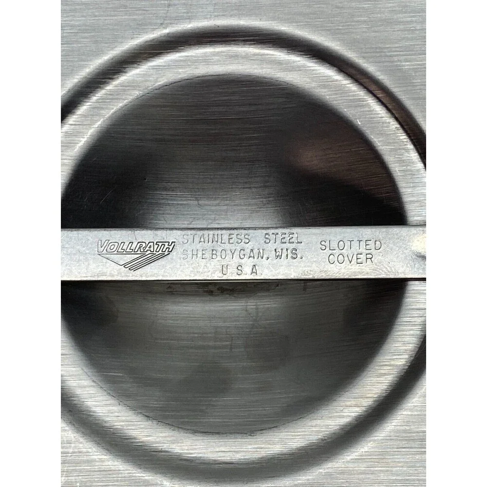 Syscoware Food Pan Stainless Steel Professional Cookware With Sloted Lid 6.1 Qt